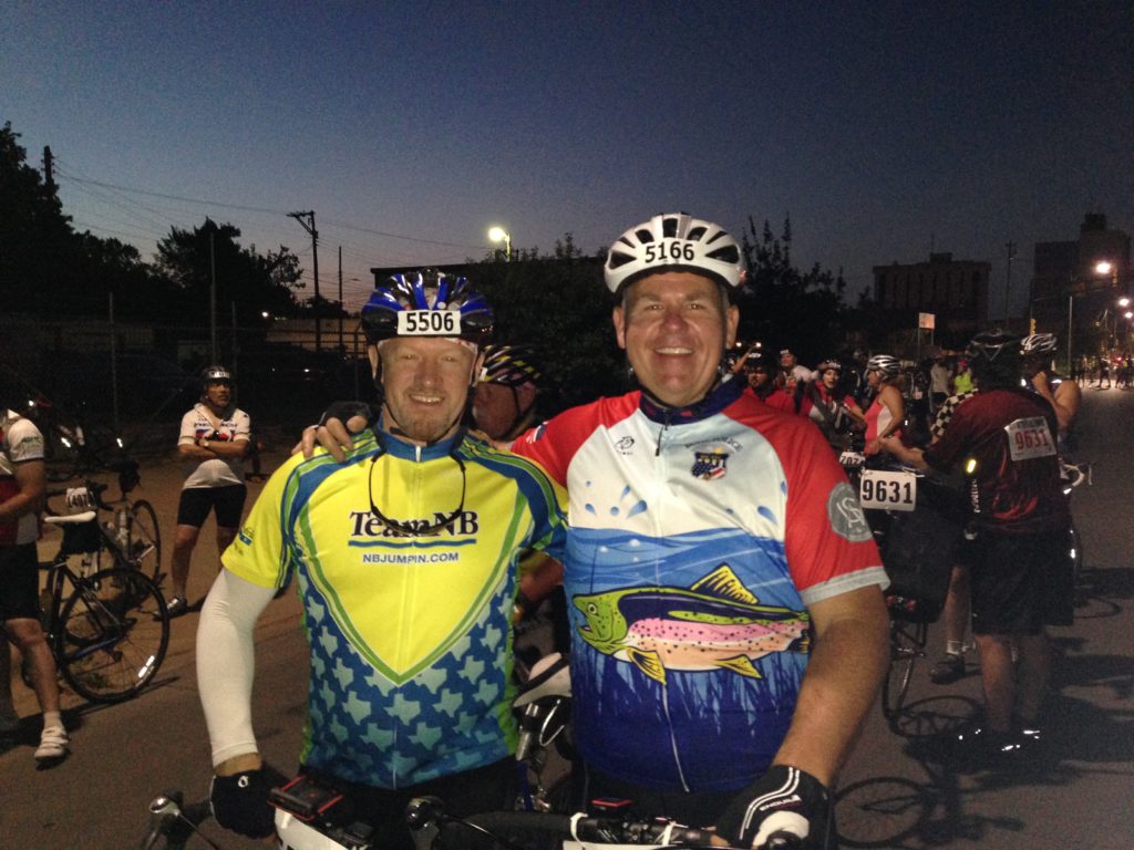 Charlie talked me into the HHH-100 mile bike race. We finished!