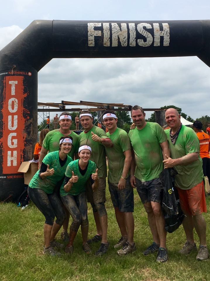 The Tough Mudder team that pulled me through the course. Real BMF's here.