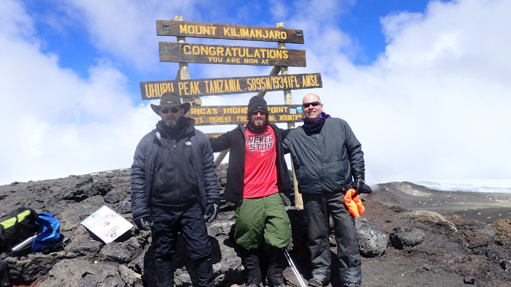 Kilimanjaro with fellow BMF's Russ and Chava